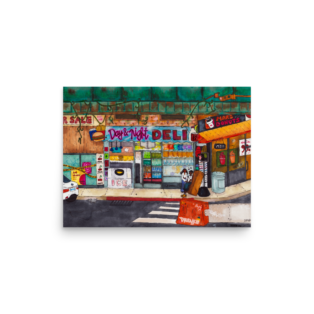 "new york deli" print