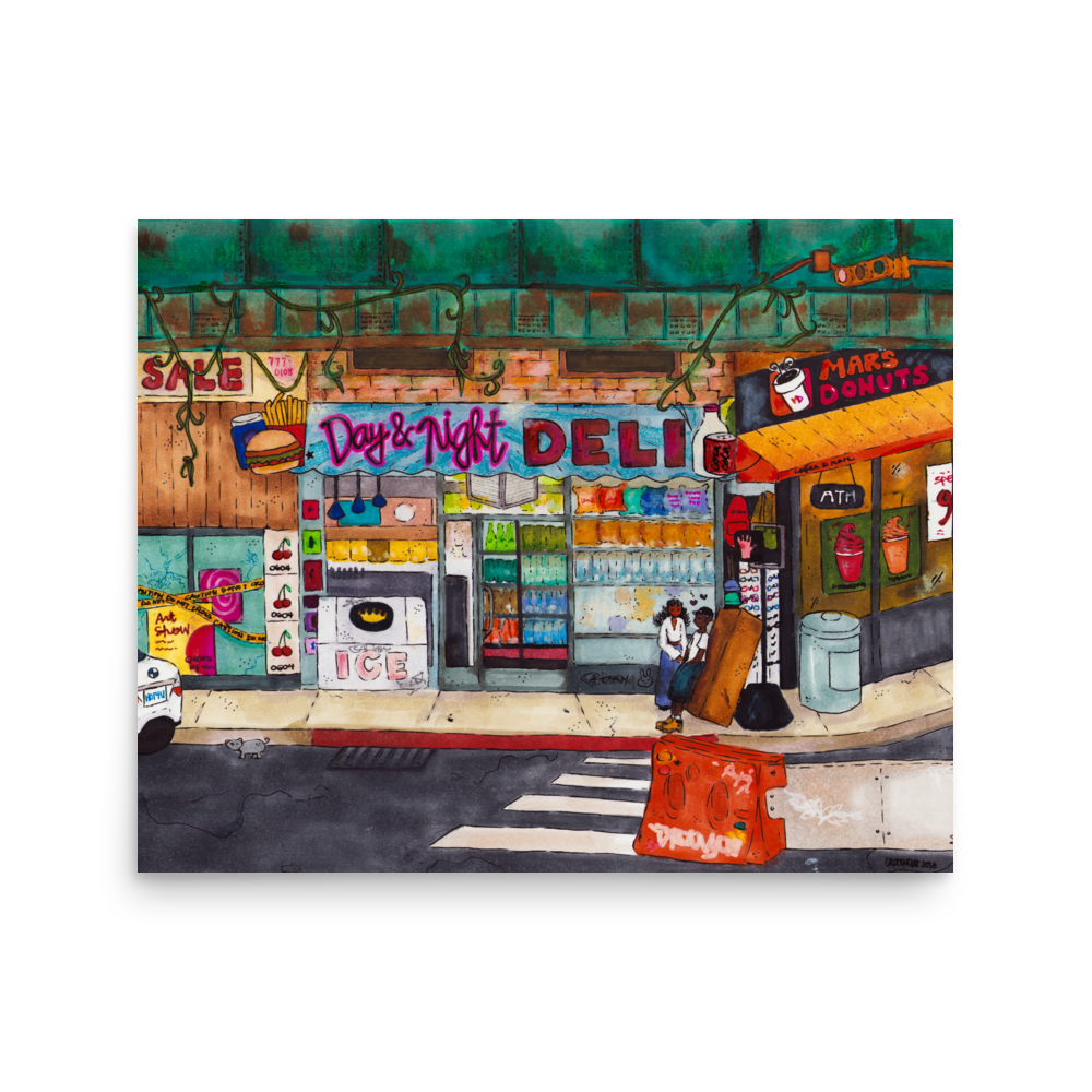 "new york deli" print