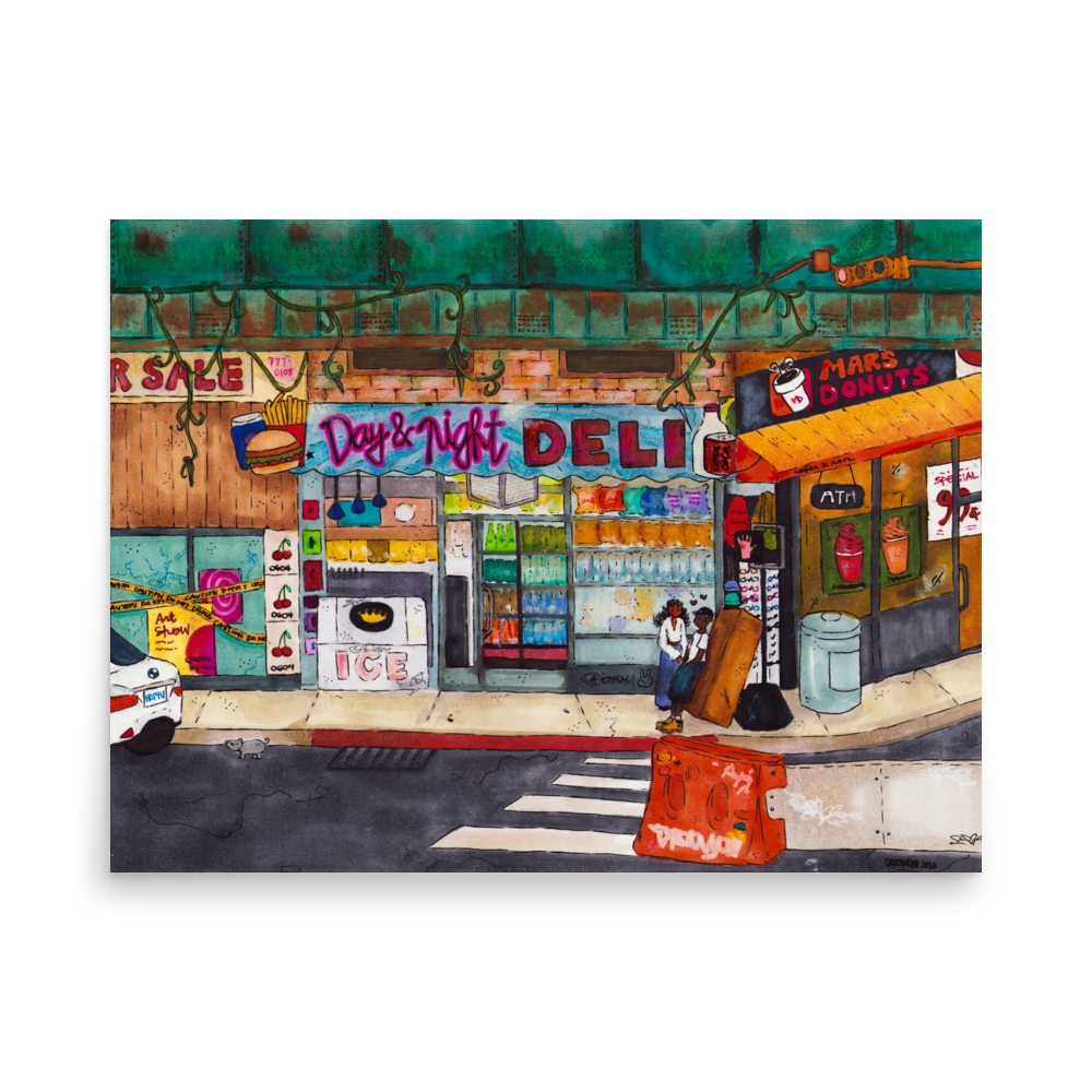 "new york deli" print