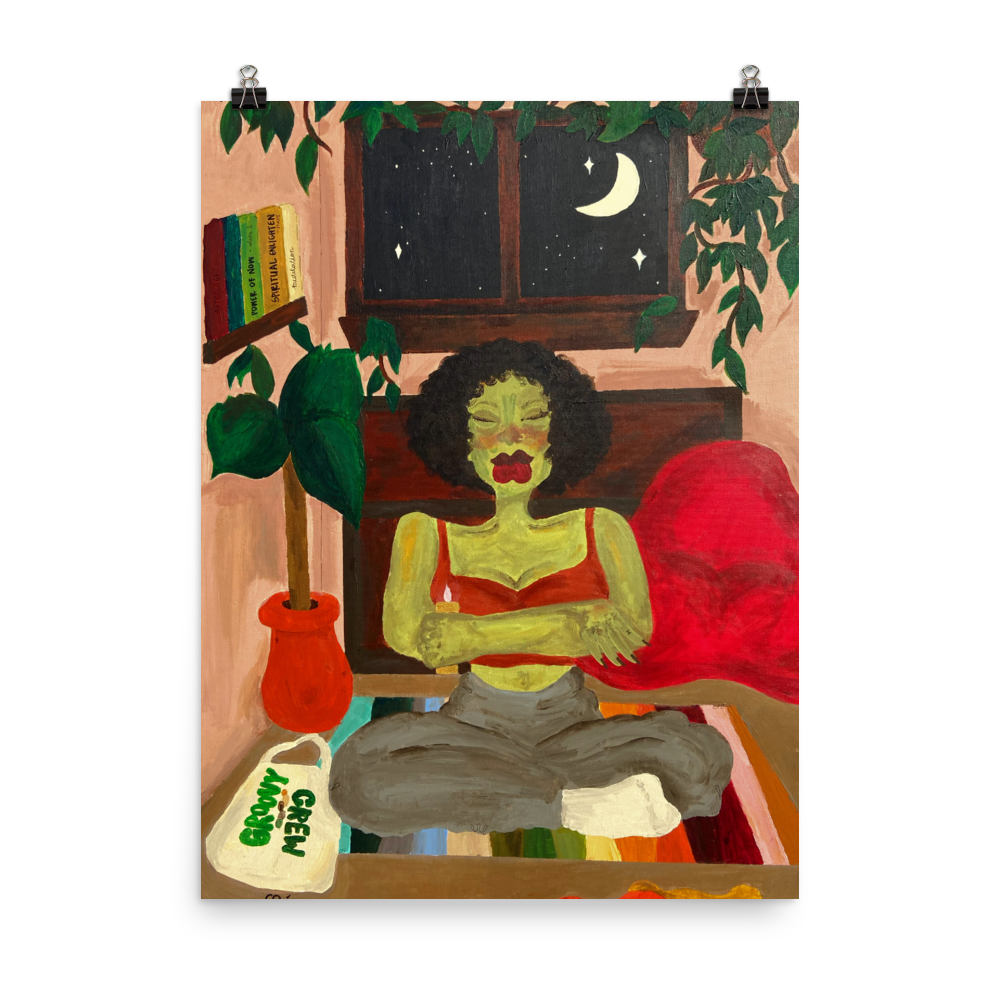 "meditation room" print