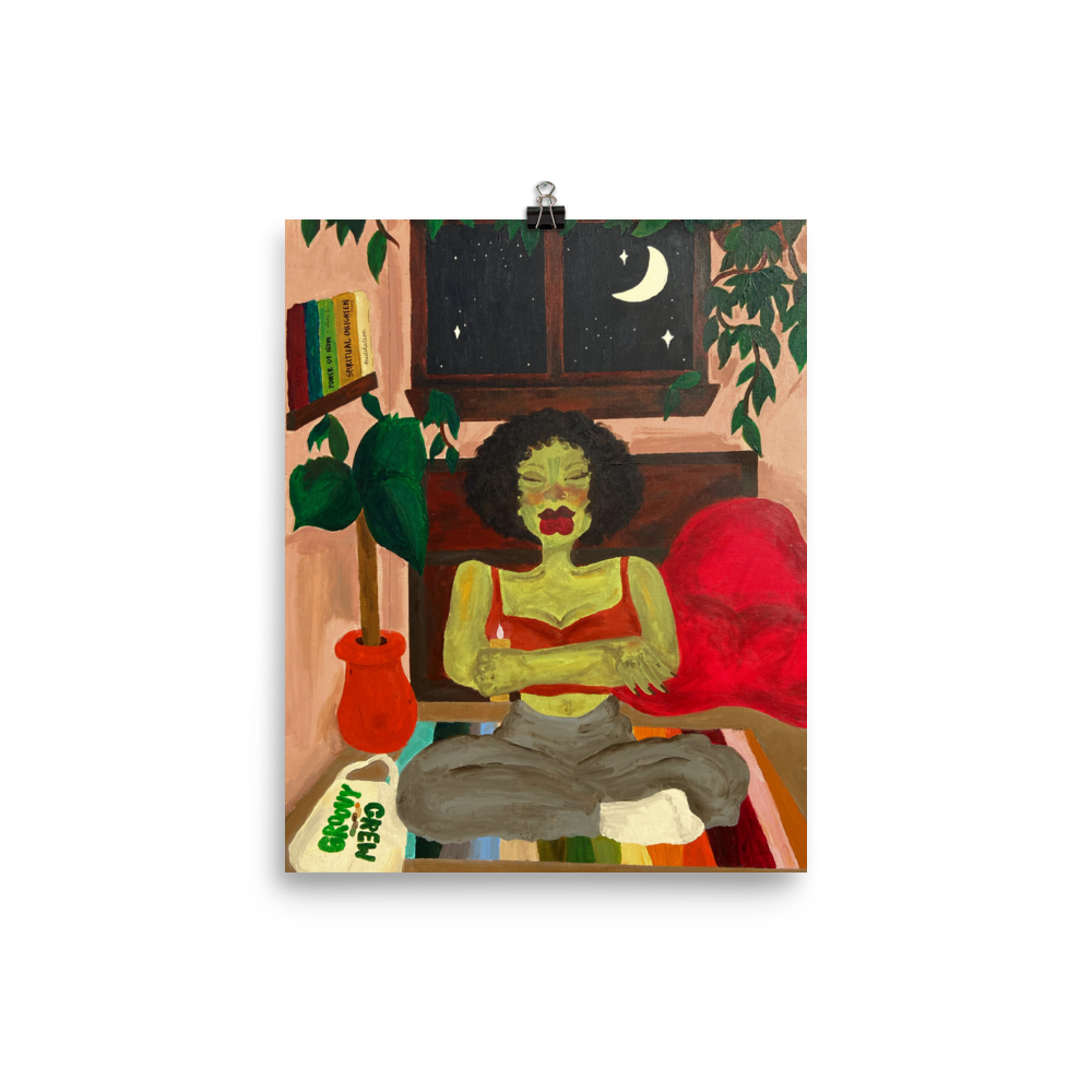 "meditation room" print