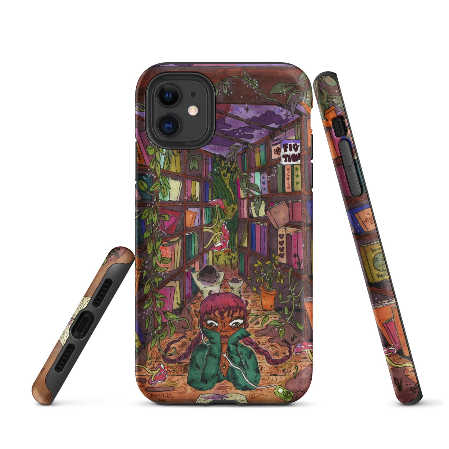 "if you have a garden and a library" fullcover iphone case