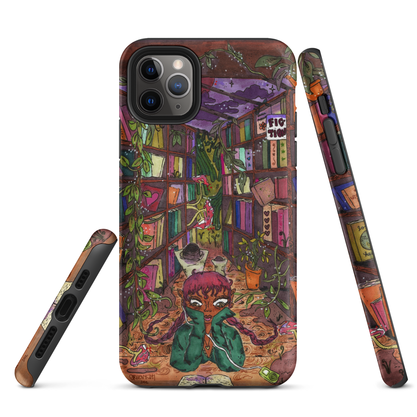 "if you have a garden and a library" fullcover iphone case