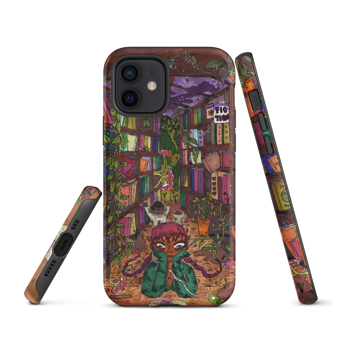 "if you have a garden and a library" fullcover iphone case