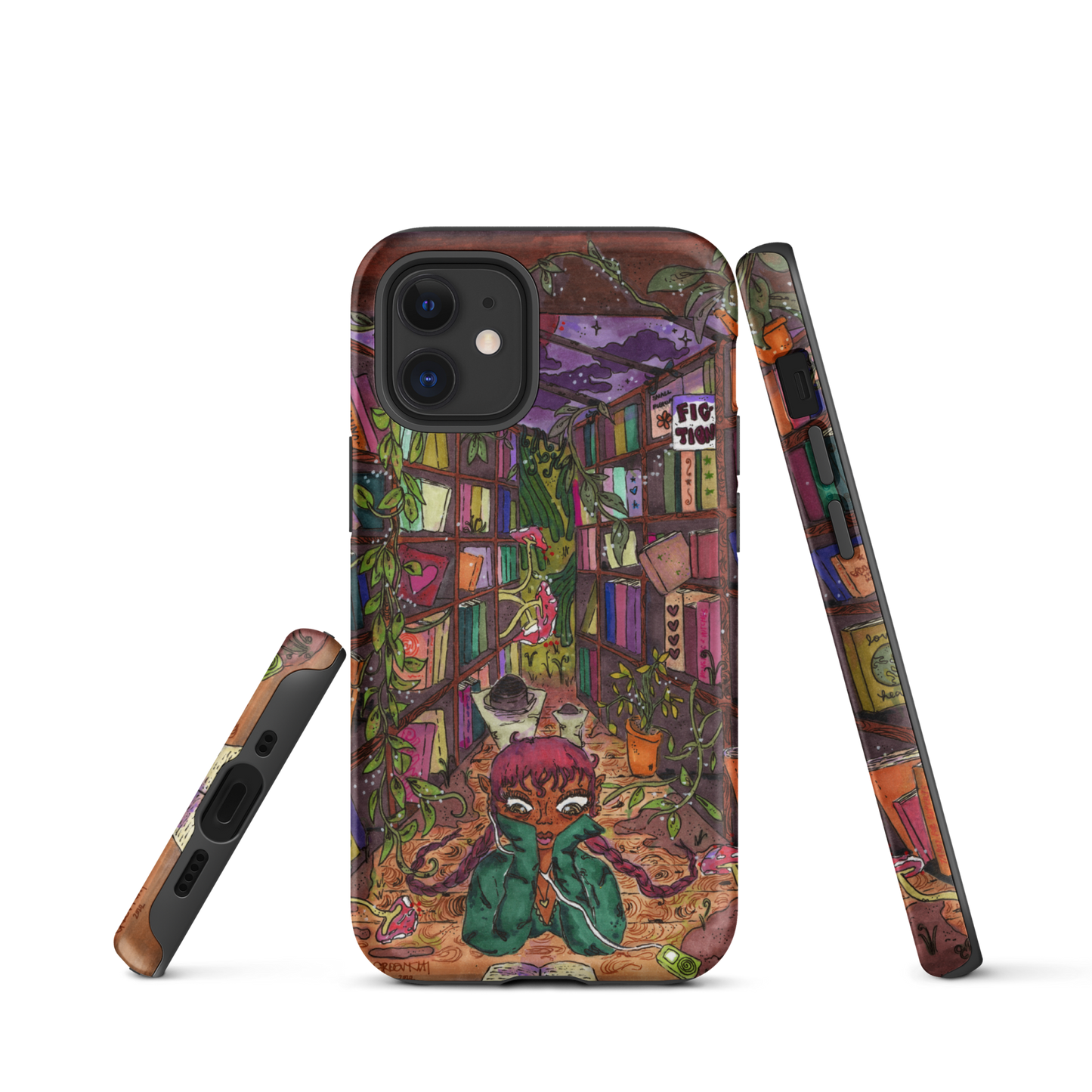 "if you have a garden and a library" fullcover iphone case