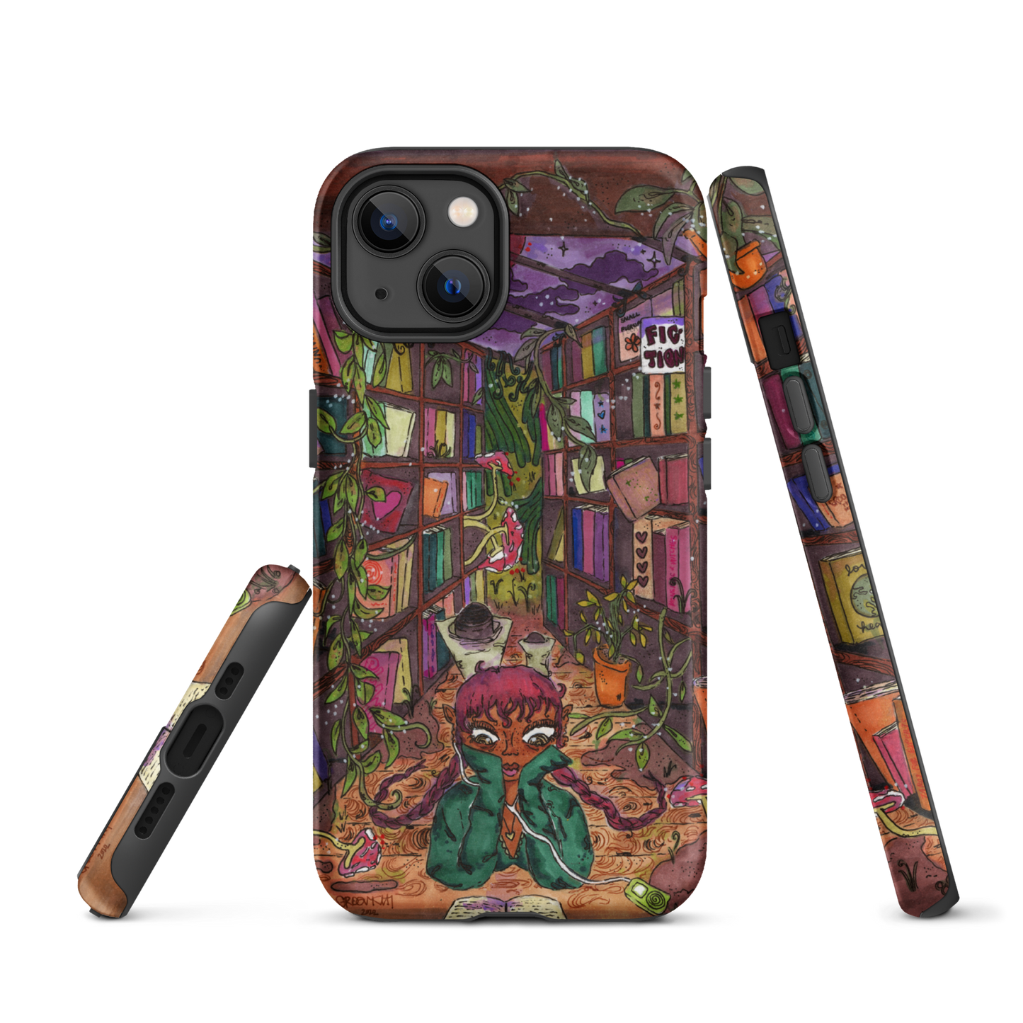 "if you have a garden and a library" fullcover iphone case