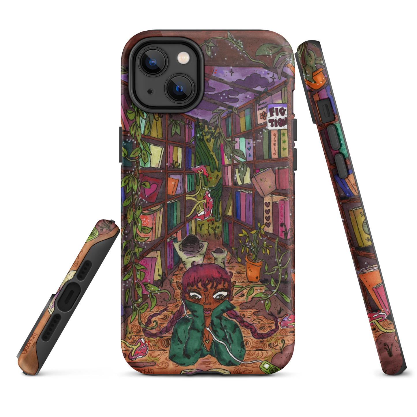 "if you have a garden and a library" fullcover iphone case