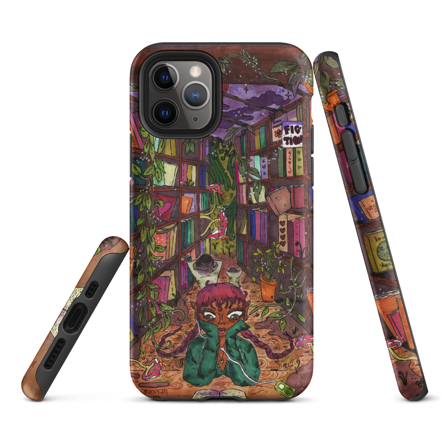 "if you have a garden and a library" fullcover iphone case