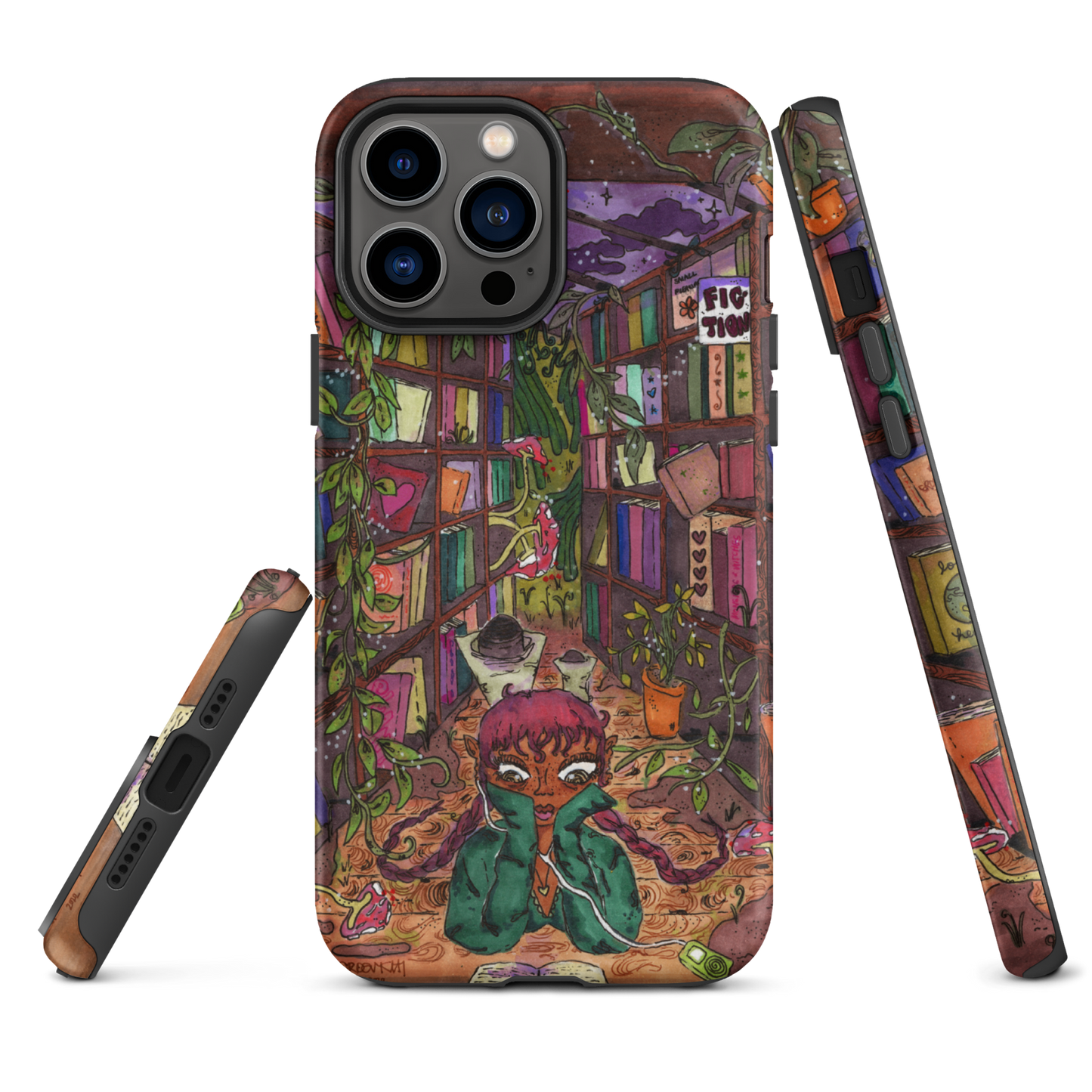 "if you have a garden and a library" fullcover iphone case